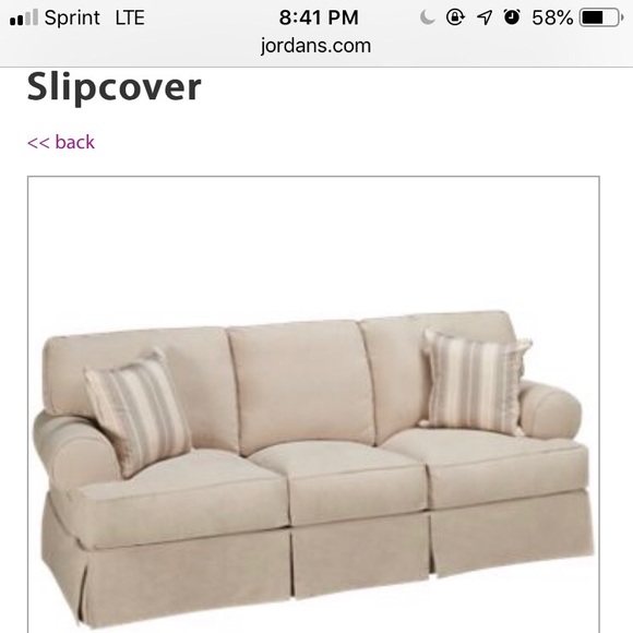 Accents Jordans Furniture Slipcover Sofa Poshmark